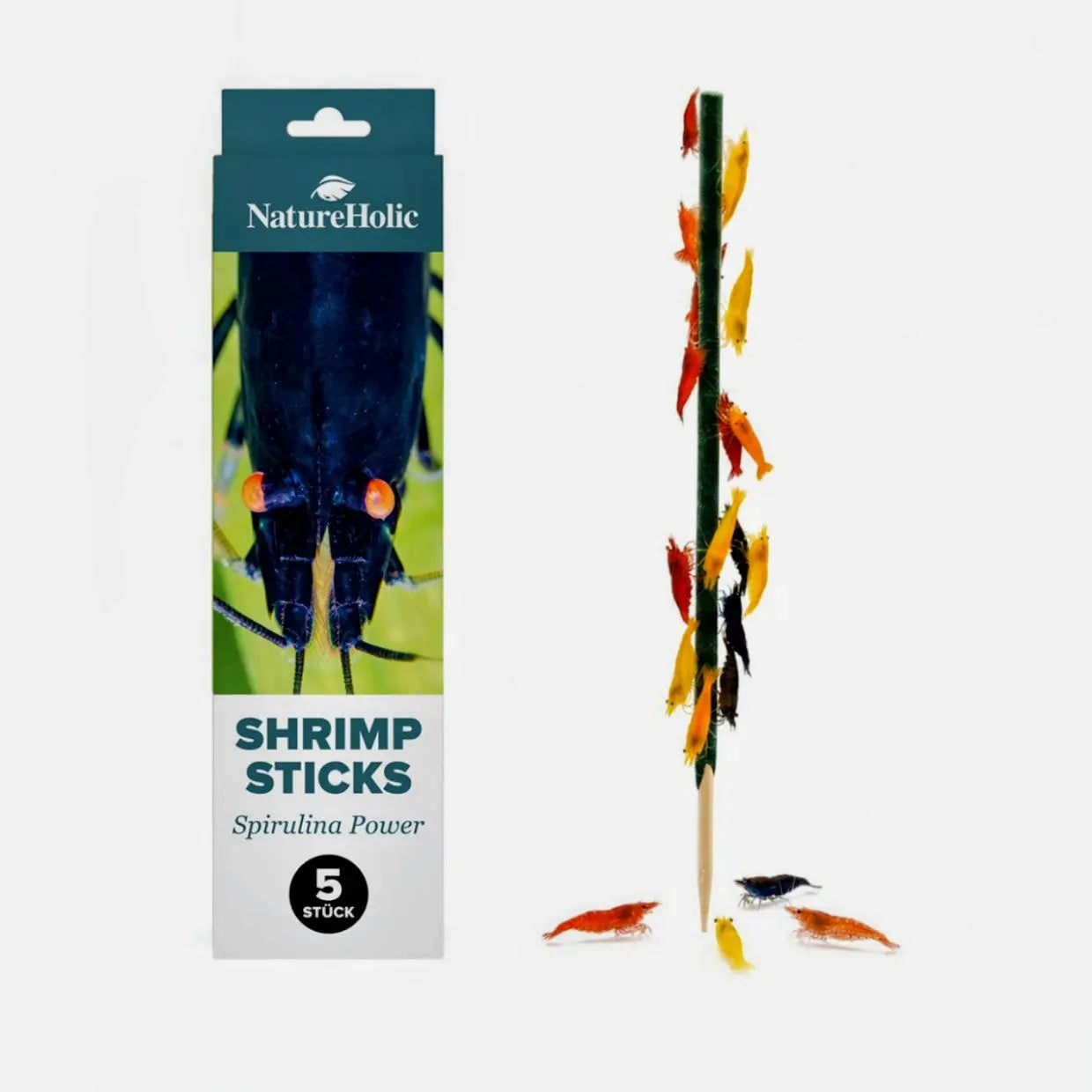 NatureHolic Shrimp Stick Garnelenfutter SpirulinaPower: Der Leckerbissen für intensive Farben AquaTimo