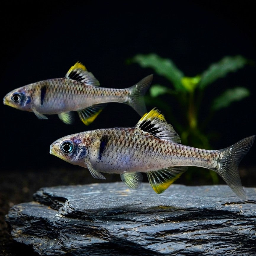 Rhodeus nigrodorsalis – Der leuchtende „China Dwarf Yellow Fin“ Bitterling AquaTimo