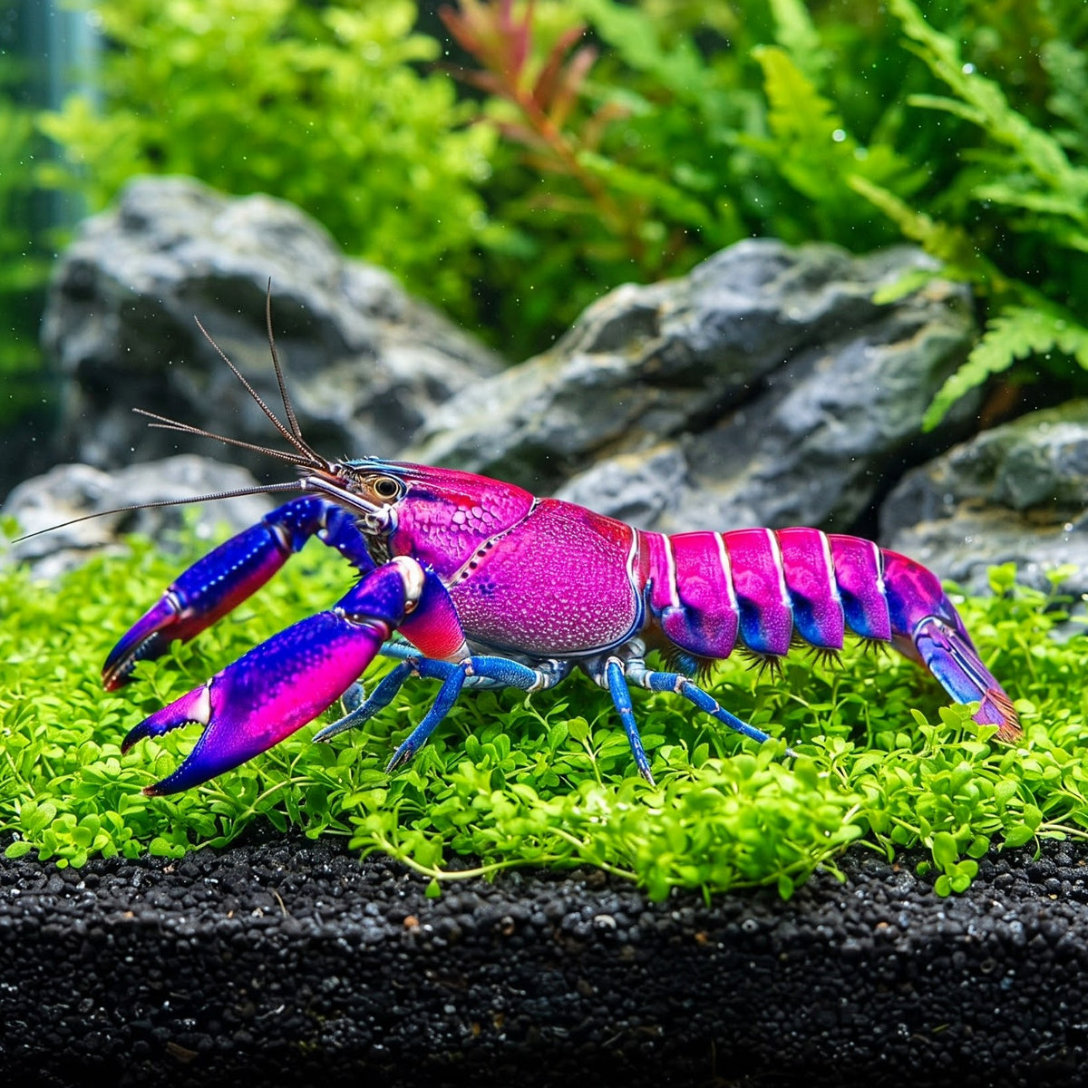 Cherax pulcher „Purple Snakeskin Tricolor“ 🦞💜🌈
