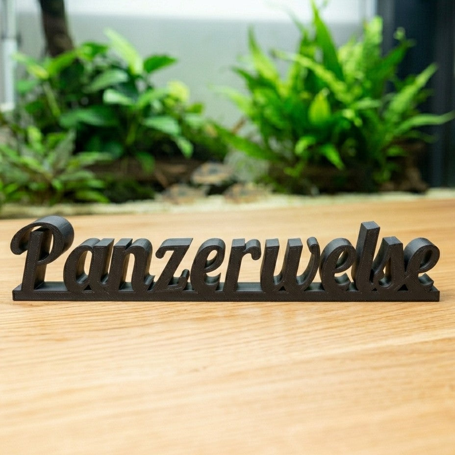 Exklusiver Panzerwelse Dekoschriftzug - DS+