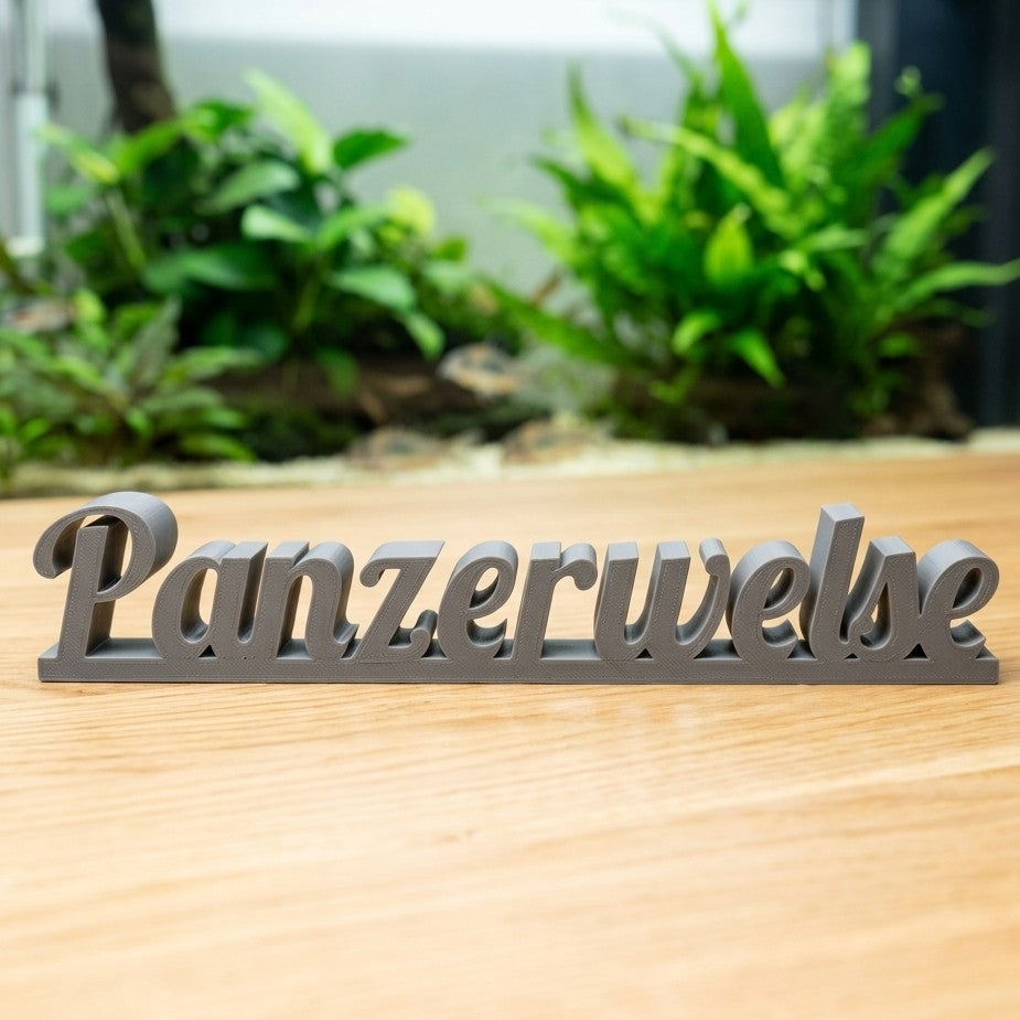 Exklusiver Panzerwelse Dekoschriftzug - DS+