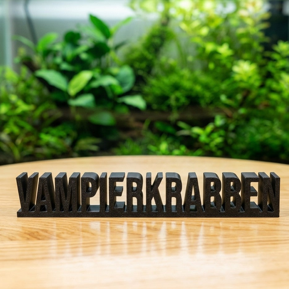 Exklusiver Vampierkrabben Dekoschriftzug - DS+