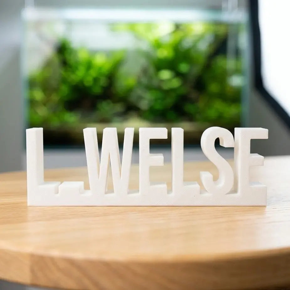 Deko-Schriftzug "L-Welse" - DS+ AquaTimo