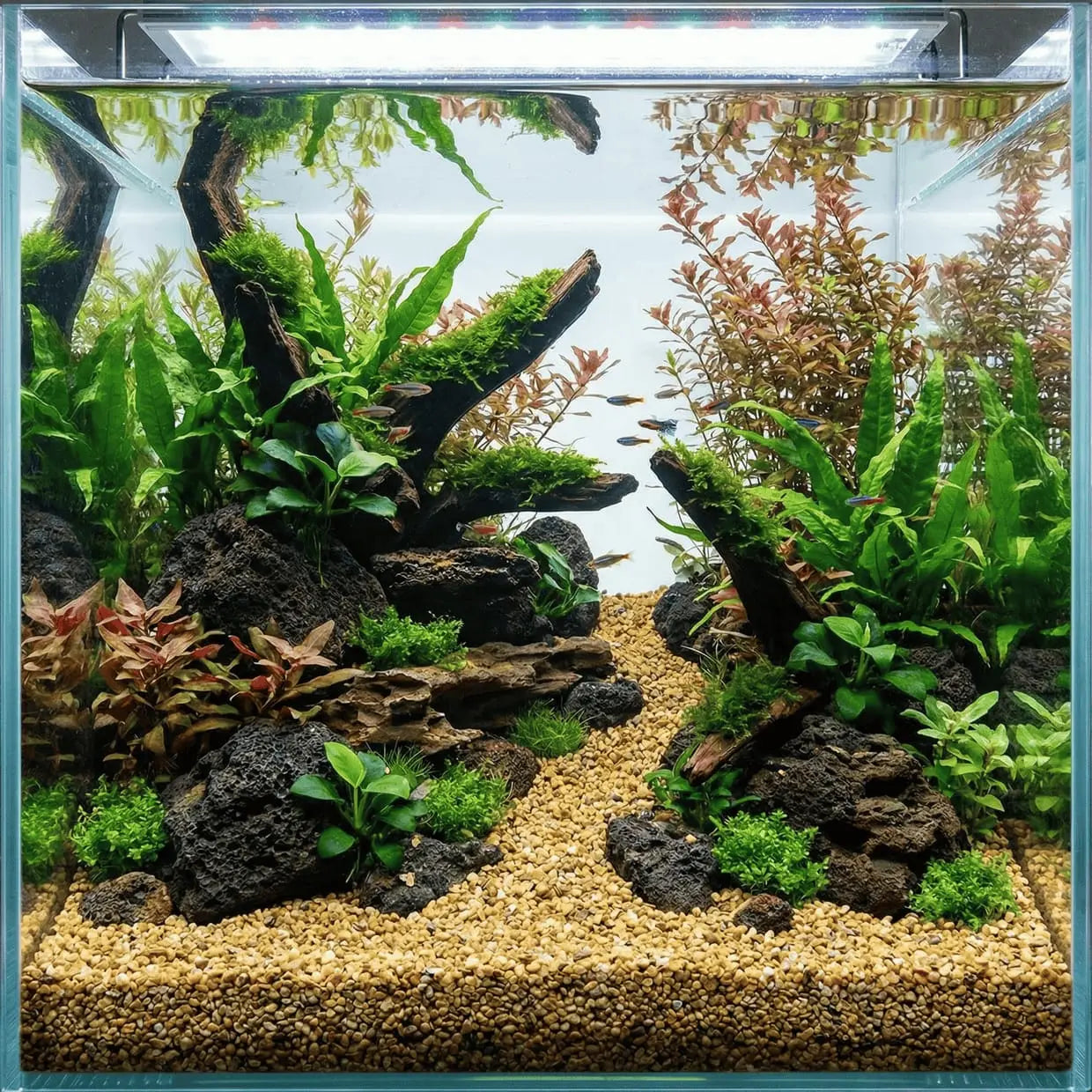NatureHolic Naturkies Yellowstone River – Warme Fluss-Optik für dein Aquarium AquaTimo