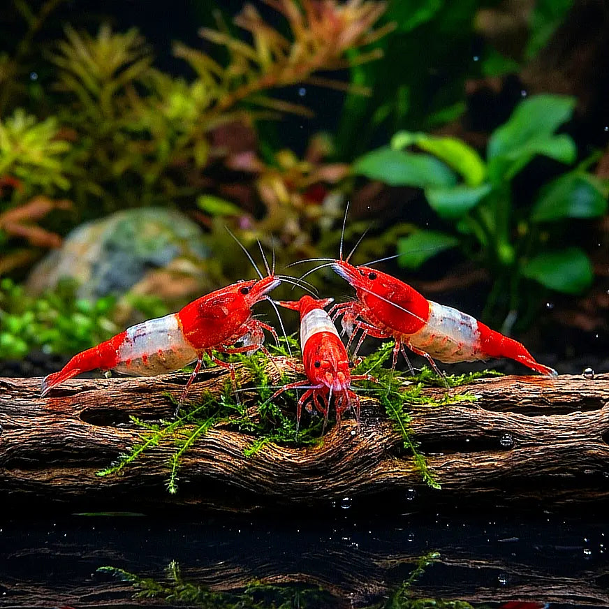 Neocaridina davidi - ❤️🤍 Red Rili Garnelen AquaTimo