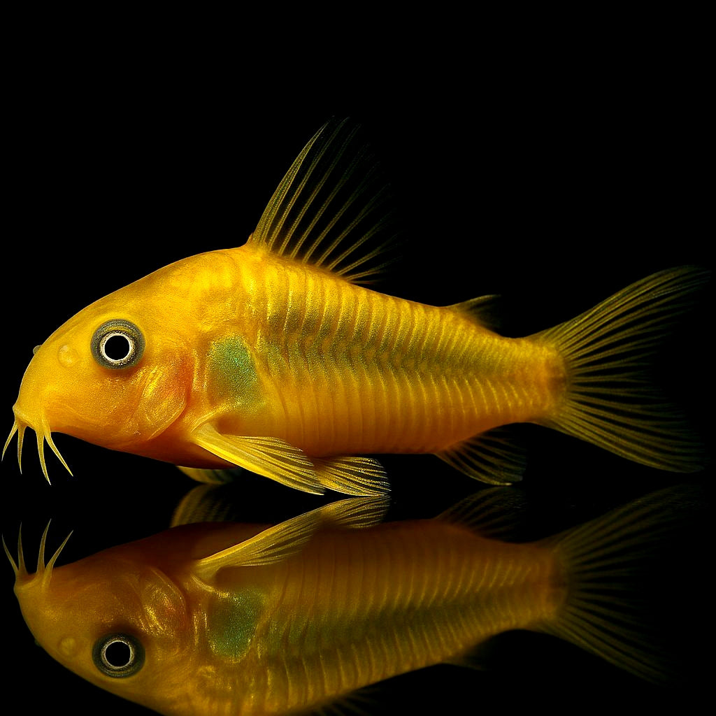 Metallpanzerwels „Gold Stripe“ – Corydoras aeneus var. „gold stripe“ ✨🐟 CW010