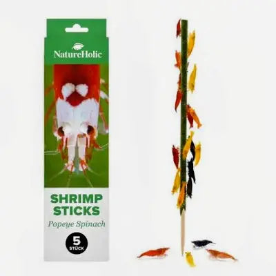 NatureHolic Shrimp Stick „Popeye Spinach“: Das gesunde Spinat-Spektakel für deine Wirbellosen 🍤🌿 Garnelenlollies mit Spinat AquaTimo