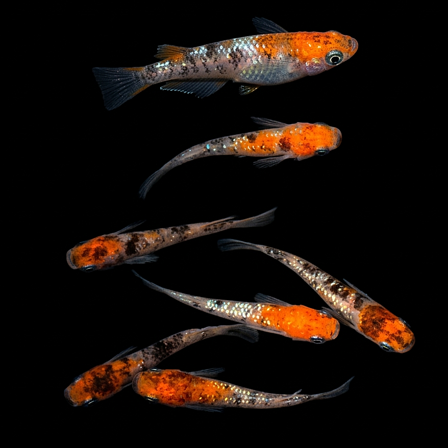 Medaka - Orange Head Tricolor