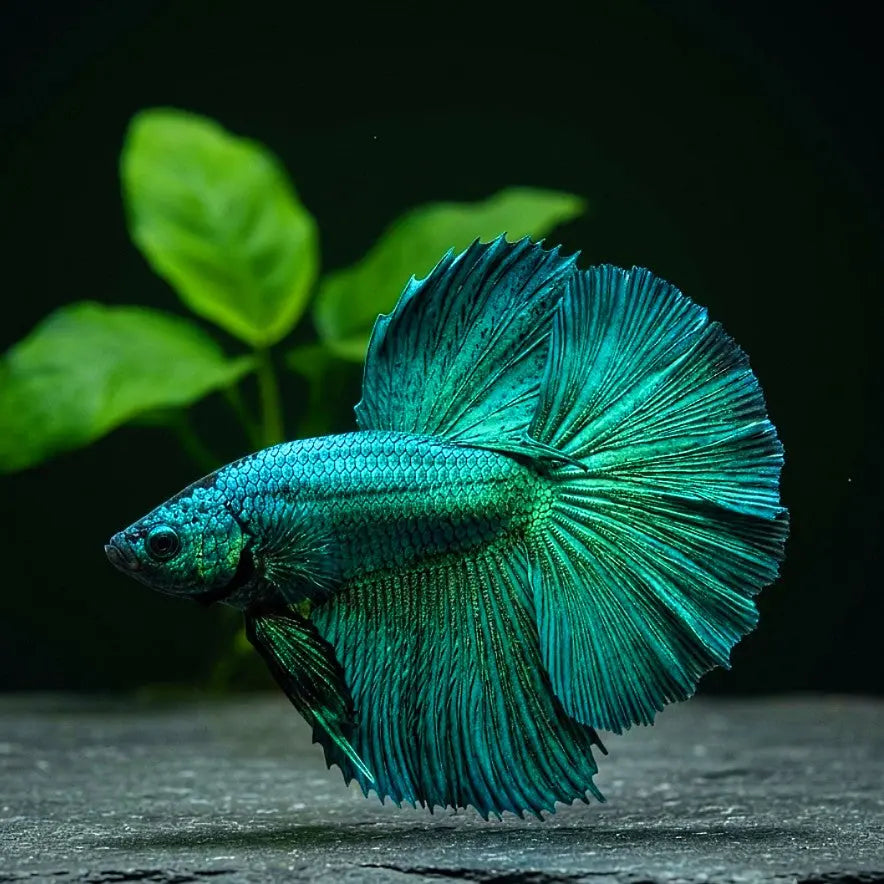 Kampffisch Betta splendens – Halfmoon Green AquaTimo