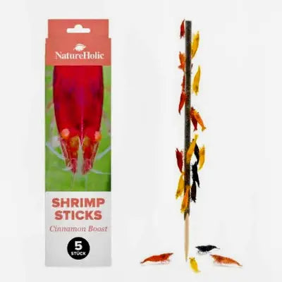 NatureHolic Shrimp Stick „Cinnamon Boost“: Der unwiderstehliche Zimt-Lolli für deine Garnelen! 🎄🍤 AquaTimo