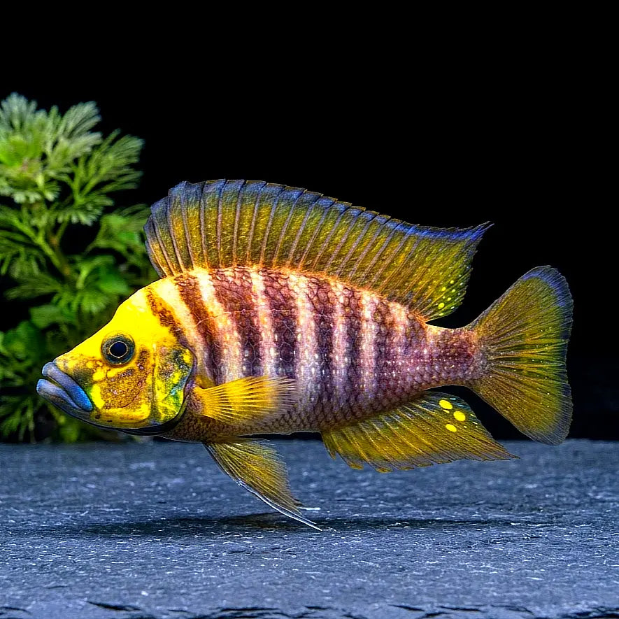 Altolamprologus compressiceps "Goldhead Kasanga" – Der edle Jäger mit goldener Krone AquaTimo