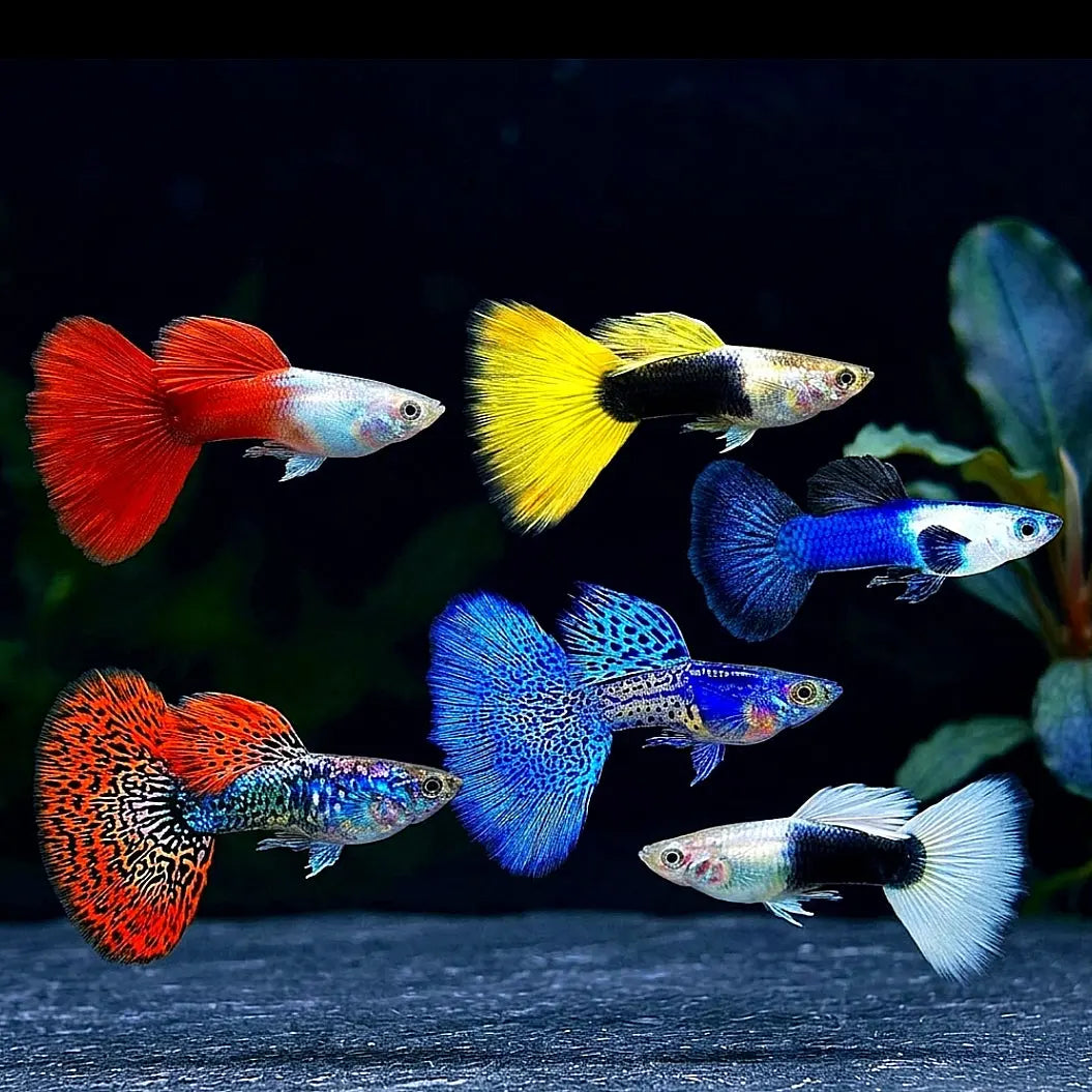 Hochzucht Guppy - 💙❤️🧡💛Wundertüte MIX AquaTimo