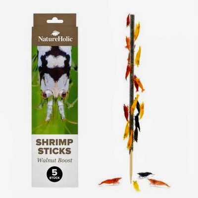 NatureHolic Shrimp Sticks Walnut Boost: Die antibakterielle Walnuss-Leckerei für Wirbellose! 🌿🍤 AquaTimo