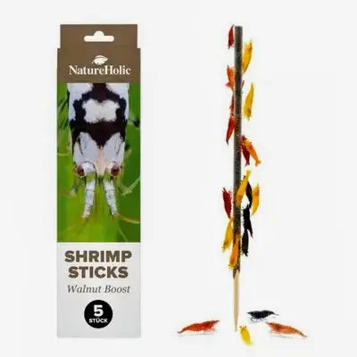 NatureHolic Shrimp Sticks Walnut Boost: Die antibakterielle Walnuss-Leckerei für Wirbellose! 🌿🍤 AquaTimo