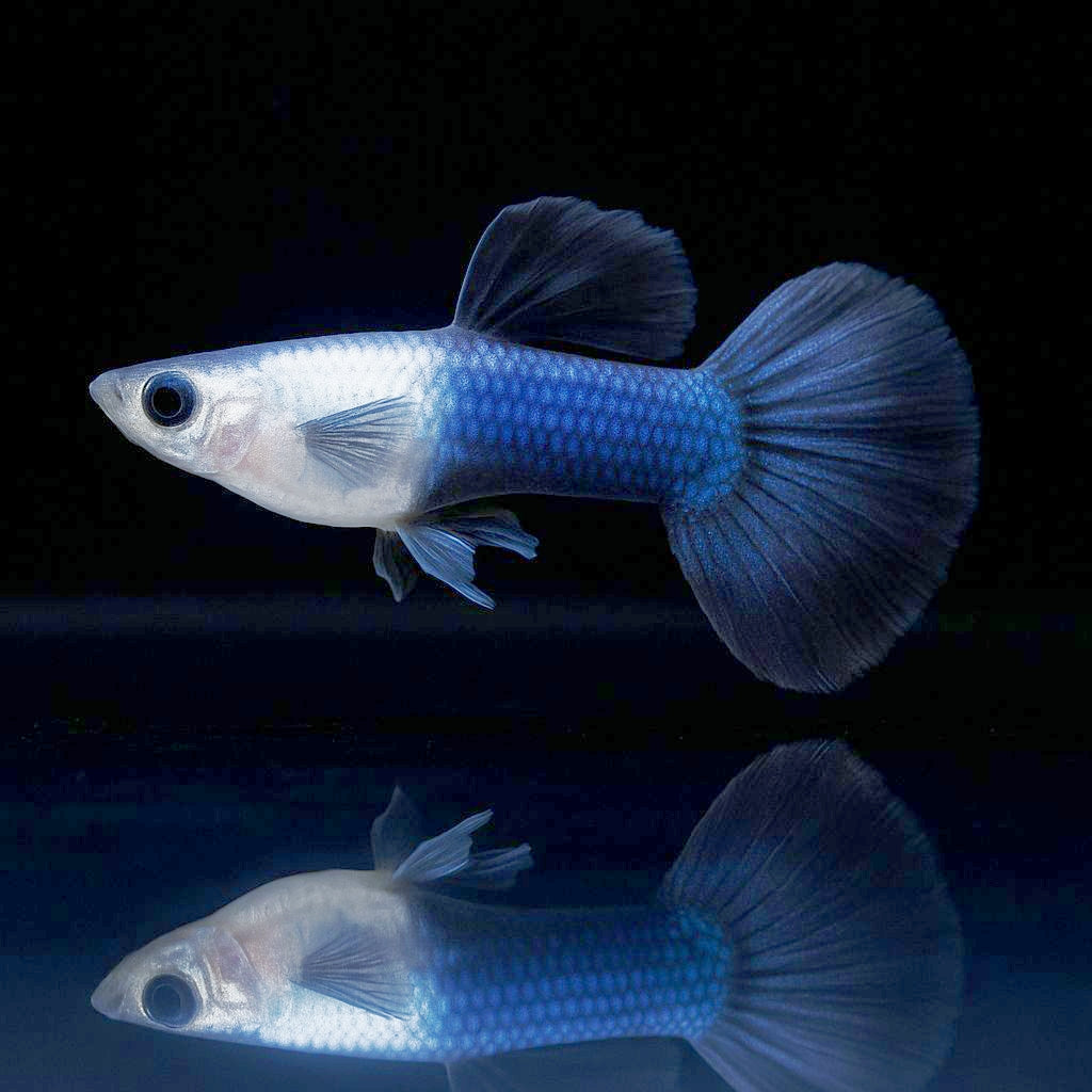 Hochzucht Guppy - Blue Panda