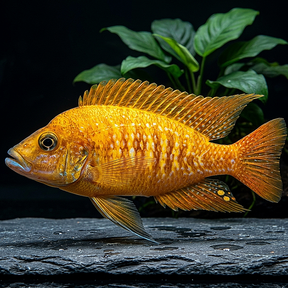 Altolamprologus compressiceps "Red Fin" – Der elegante Jäger mit feuerroten Akzenten