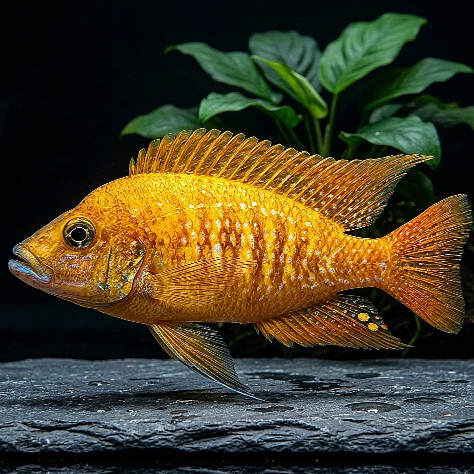 Altolamprologus compressiceps "Red Fin" – Der elegante Jäger mit feuerroten Akzenten AquaTimo