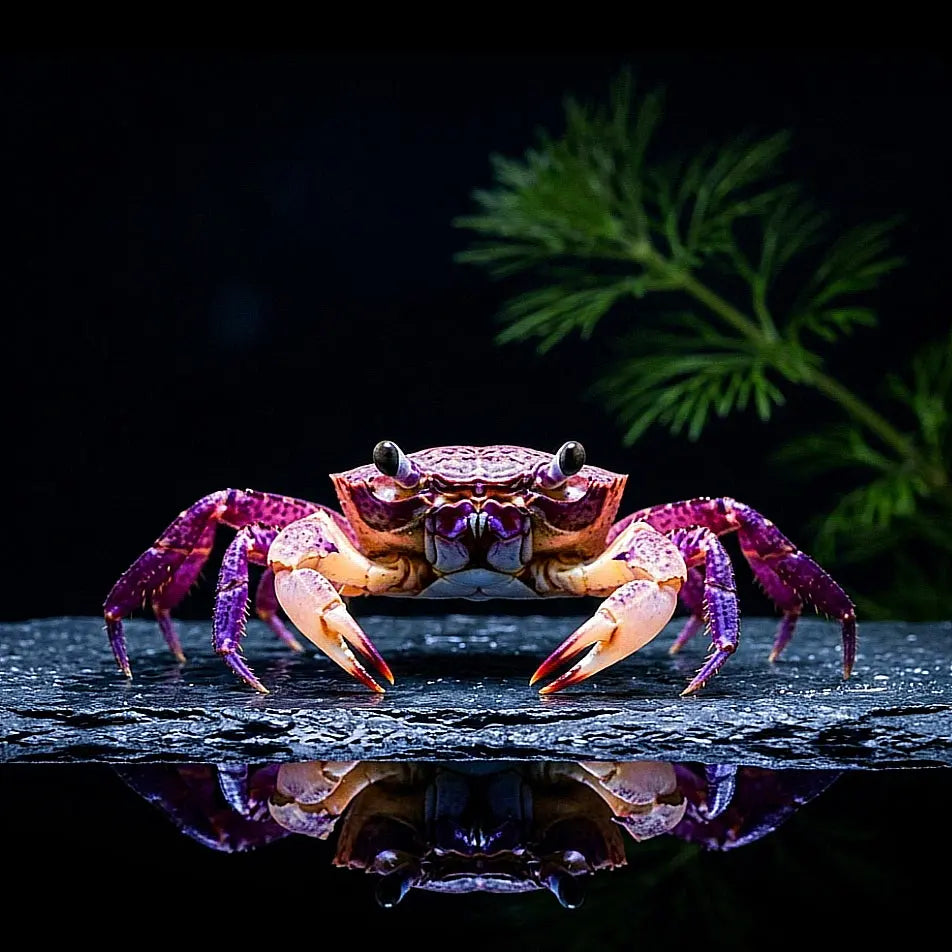 Unterwasserkrabbe „Matano White Claw“ (Parathelphusa flavichela) AquaTimo