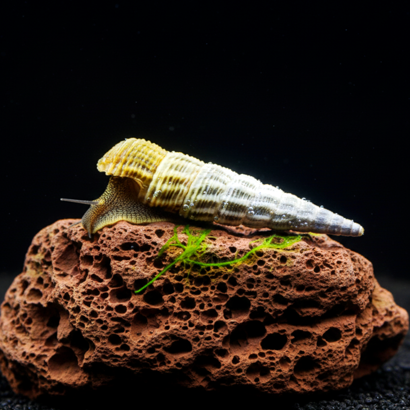 Tylomelania marwotoae - Himalayan Turmdeckelschnecke