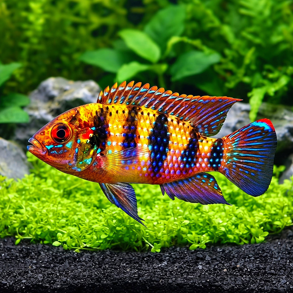Afrikanischer Schmetterlingsbuntbarsch – Anomalochromis thoma
