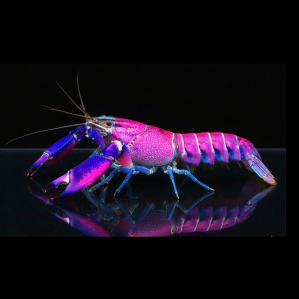 Cherax pulcher "Purple Snakeskin Tricolor" – Ein Juwel für Ihr Aquarium!