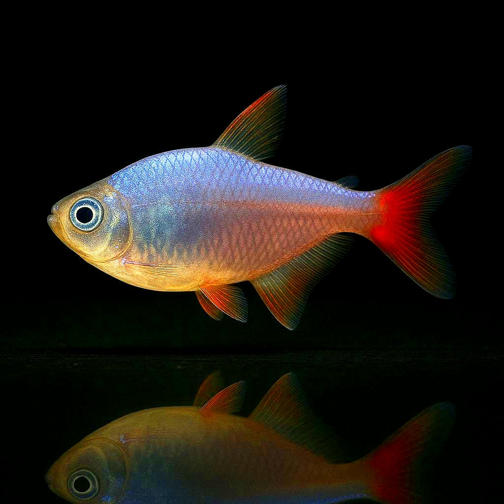 Rot-Blauer Kolumbiensalmler - Hyphessobrycon columbianus (ecuadorensis)