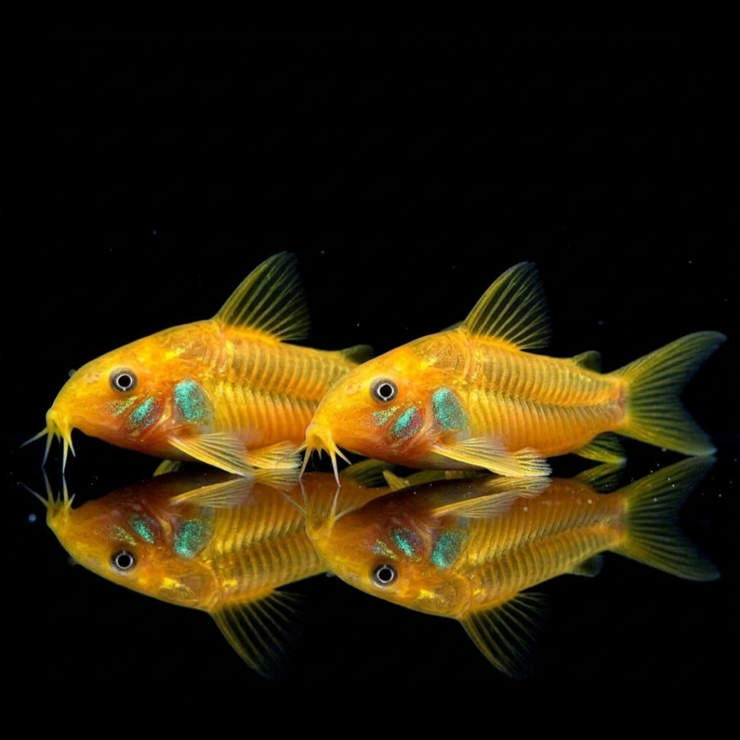 Metallpanzerwels „Gold Stripe“ – Corydoras aeneus var. „gold stripe“ ✨🐟 CW010