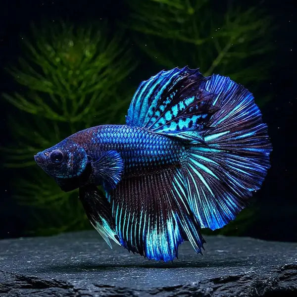 Kampffisch Betta splendens – Halfmoon Blaue Orchidee AquaTimo