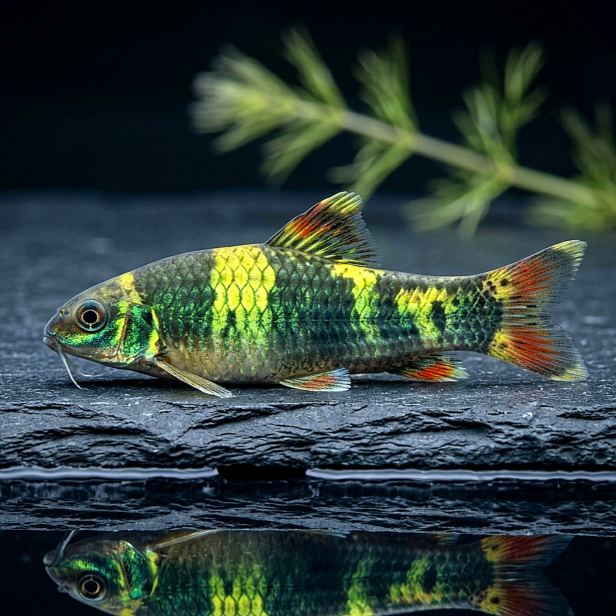 Prachtalgenfresser – Panda Saugbarbe (Garra flavatra)