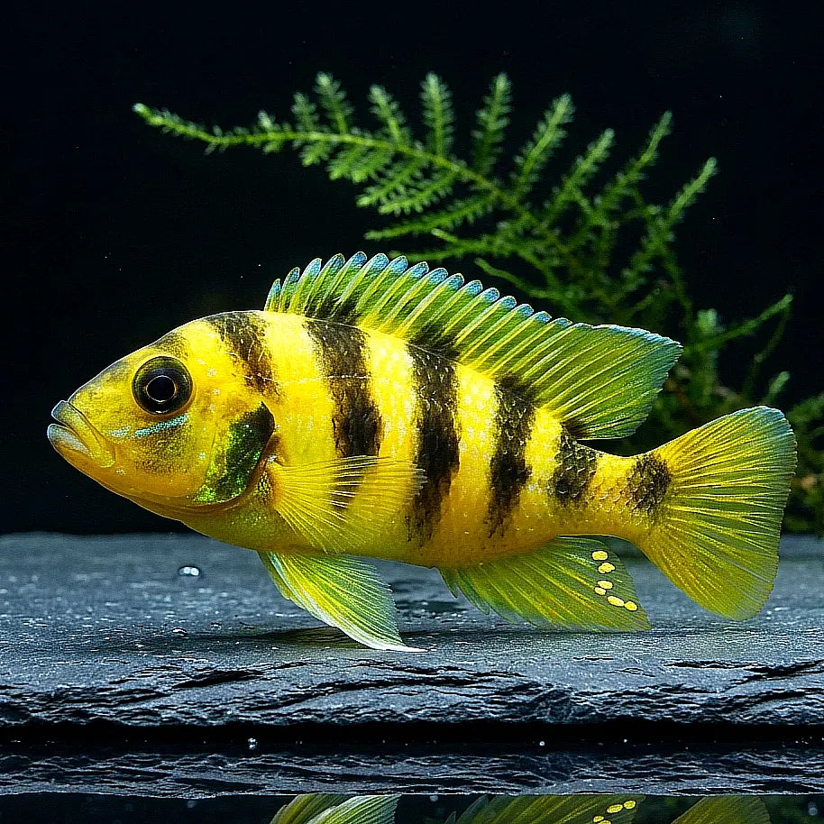 Neolamprologus sexfasciatus "Gold" – Der goldene Streifenbuntbarsch aus dem Tanganjikasee AquaTimo