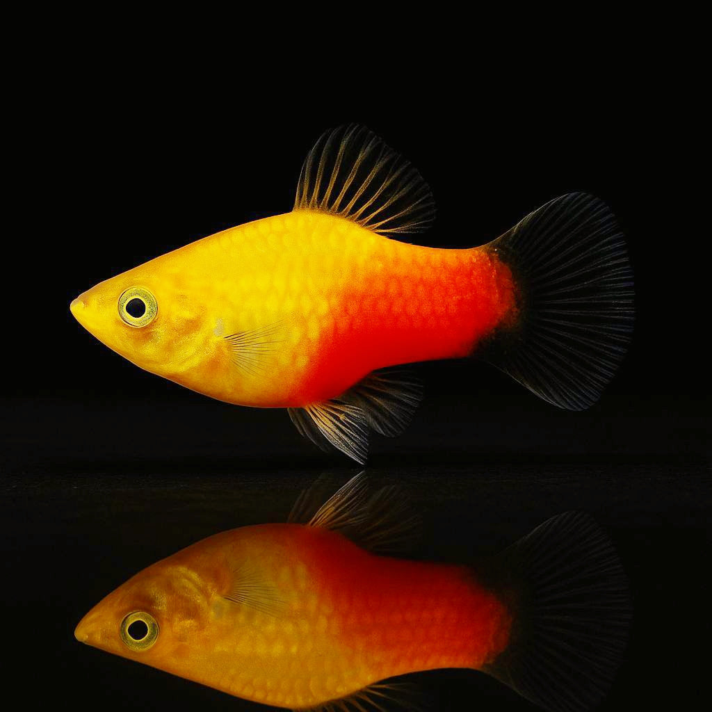 Platy Sunset Gold – Warme Farbenpracht wie ein Sonnenuntergang