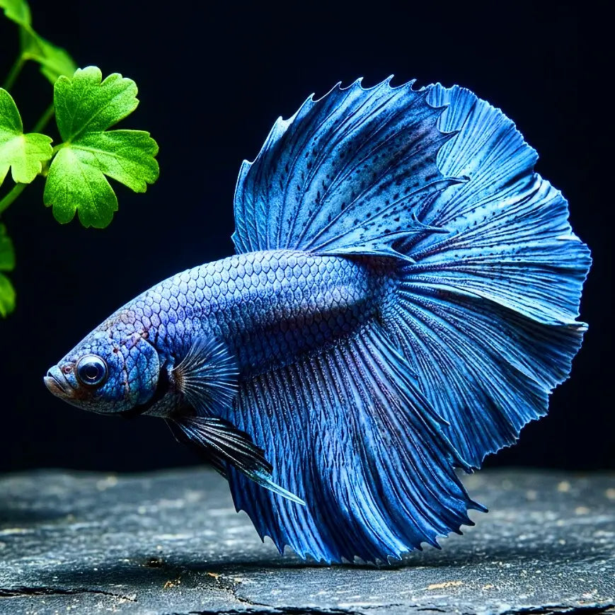 Kampffisch Betta splendens – Halfmoon Grau AquaTimo