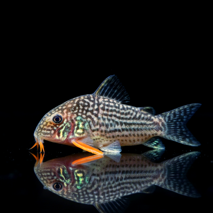 Corydoras sterbai hoplisoma - Orangeflossen Panzerwels