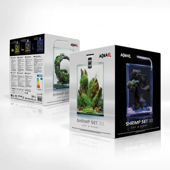 AQUAEL Shrimp Set Day & Night 20 Weiß – Das Ultimative Nano-Aquarium Komplett-Set für Garnelen & Aquascaping!🦐✨ - AS+ AquaTimo