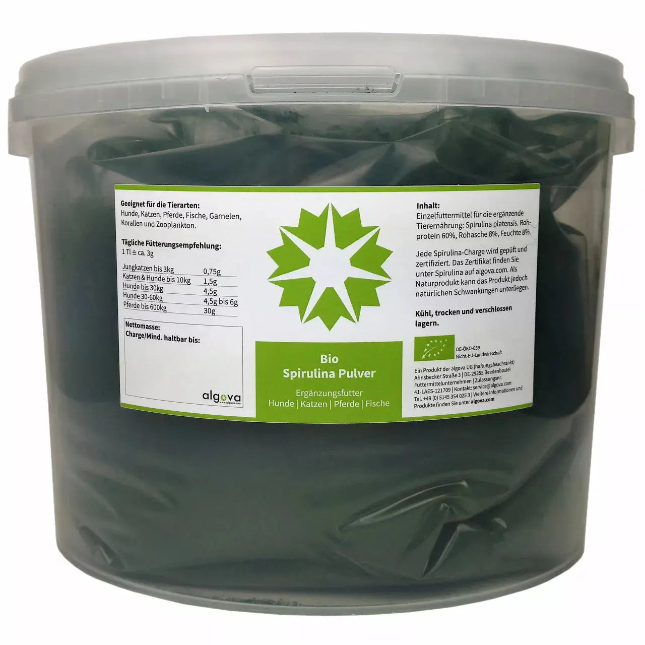 Algova Bio Spirulina Pulver: Das grüne Superfood für Fische, Garnelen und Korallen! 🌿✨ algova