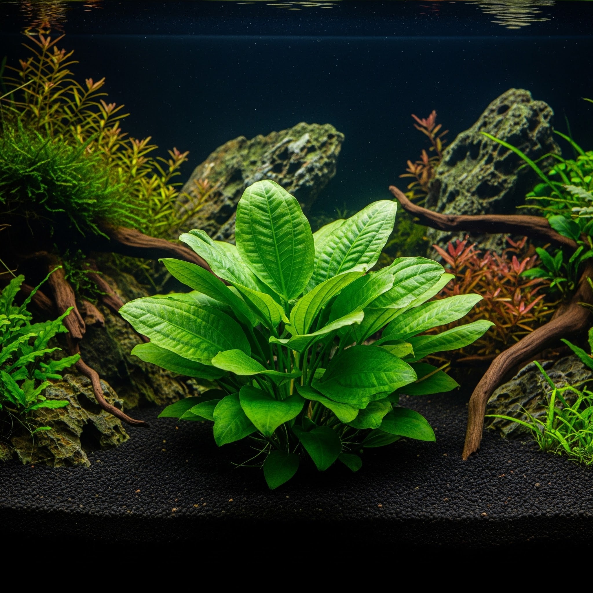 5 mal - Echinodorus grisebachii 'Bleherae' TR / Dennerle-Plants