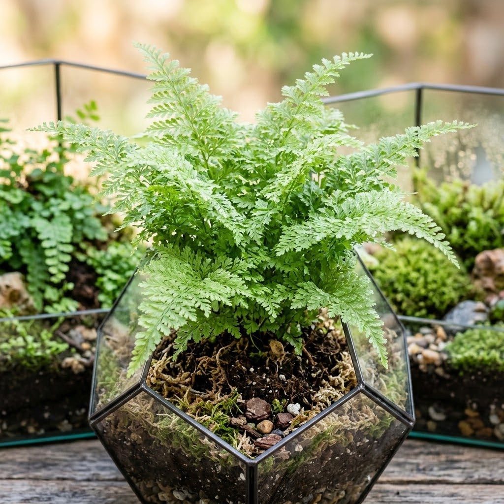 Nephrolepis exaltata ‘Cotton Candy’ – Der flauschige Farn mit Zuckerwatte-Optik/ Dennerle-Plants
