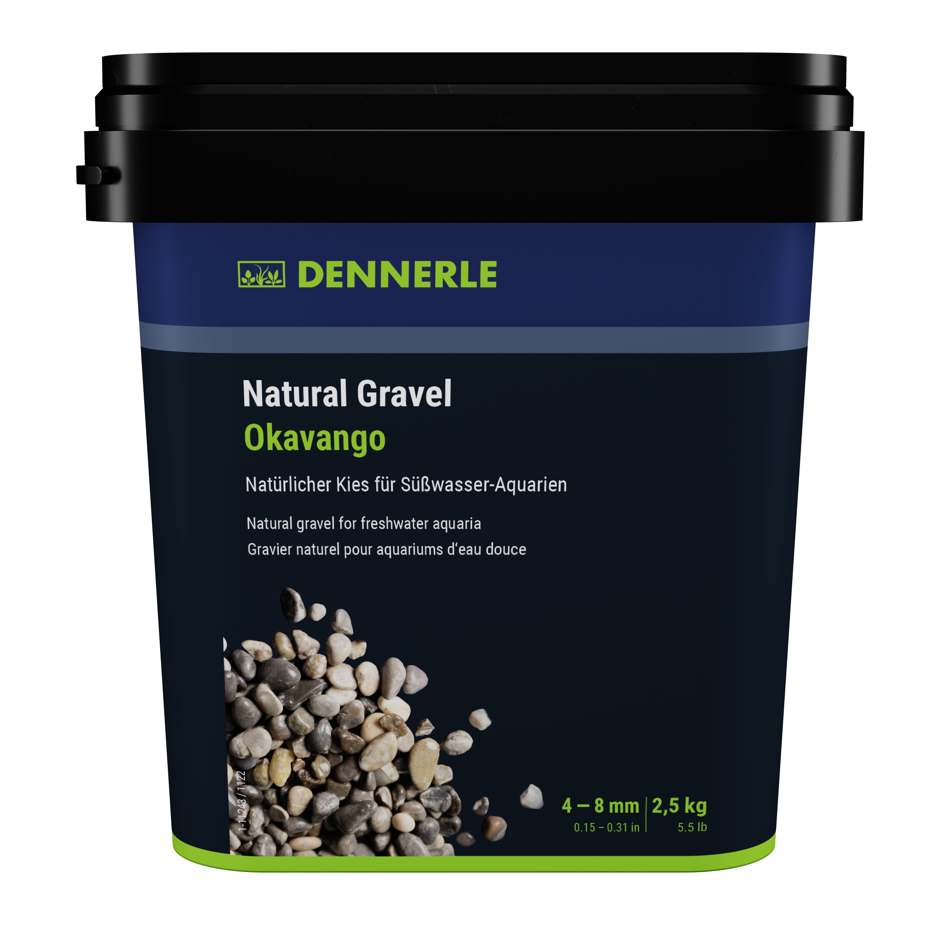 Dennerle Natural Gravel Okavango, 4-8 mm, 2,5 kg - AS+