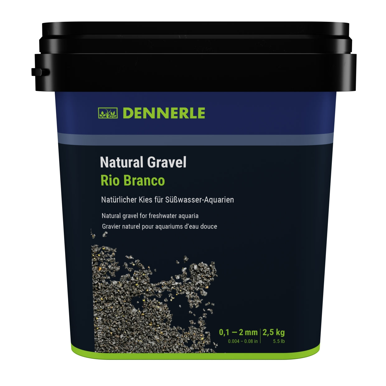 Dennerle Natural Gravel Rio Branco, 0,1-2 mm, 2,5 kg - AS+