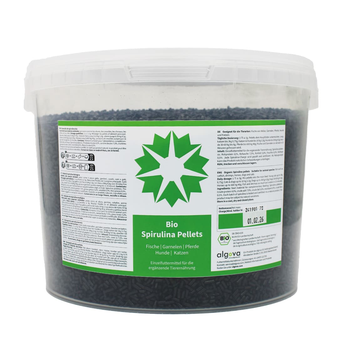 Algova Bio Spirulina Pellets: Das Superfood für Koi, Aquarienfische & BARF-Helden! 🌟
