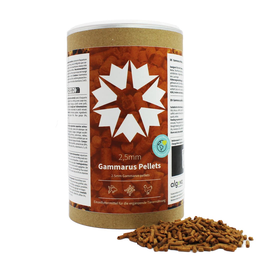 Algova Gammarus Pellets 2,5 mm: Das Protein-Sinkfutter für Dein Aquarium & Deinen Teich! 🐠🐟