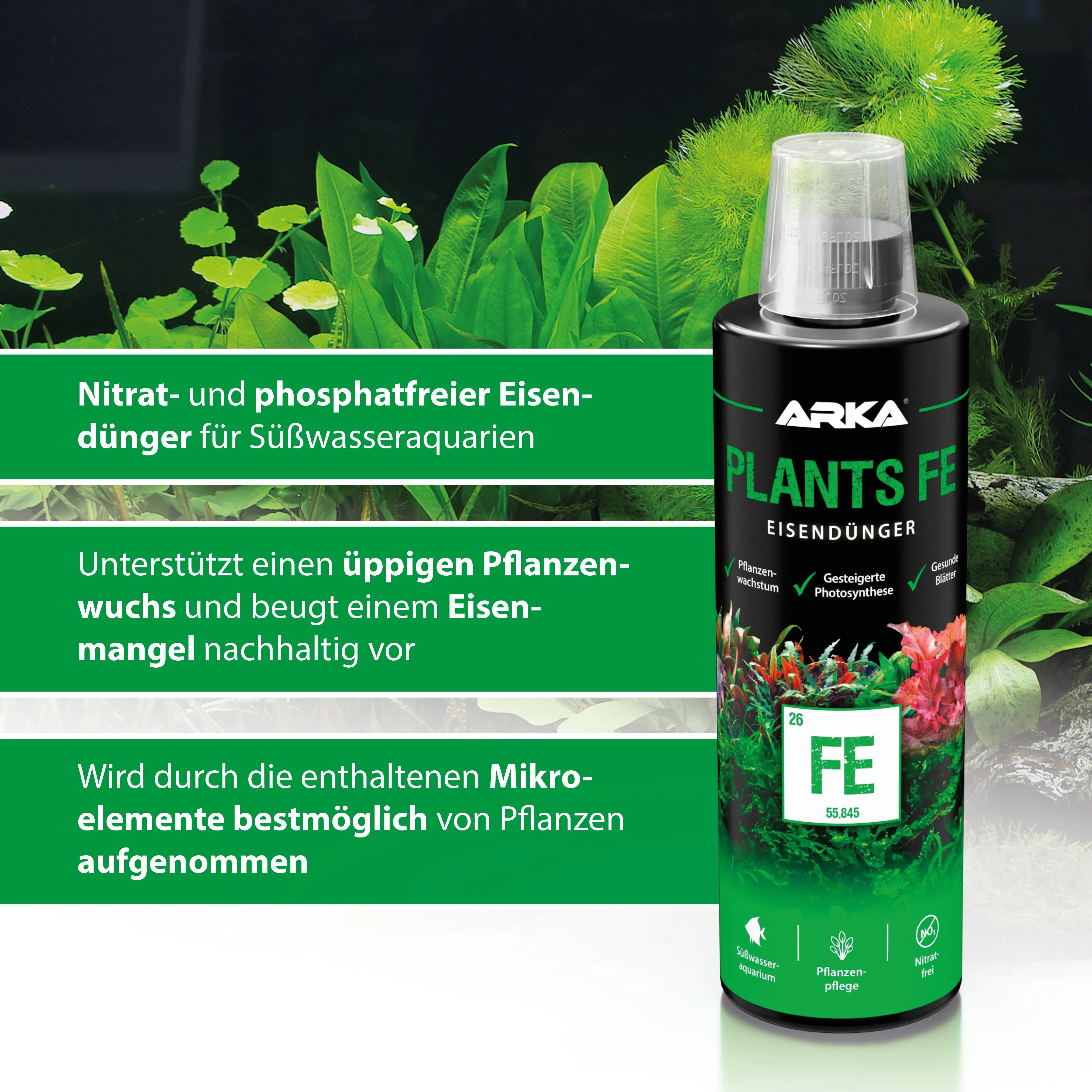 ARKA Plants FE: Der Spezial-Eisen-Dünger für vitale Süßwasser-Aquarien