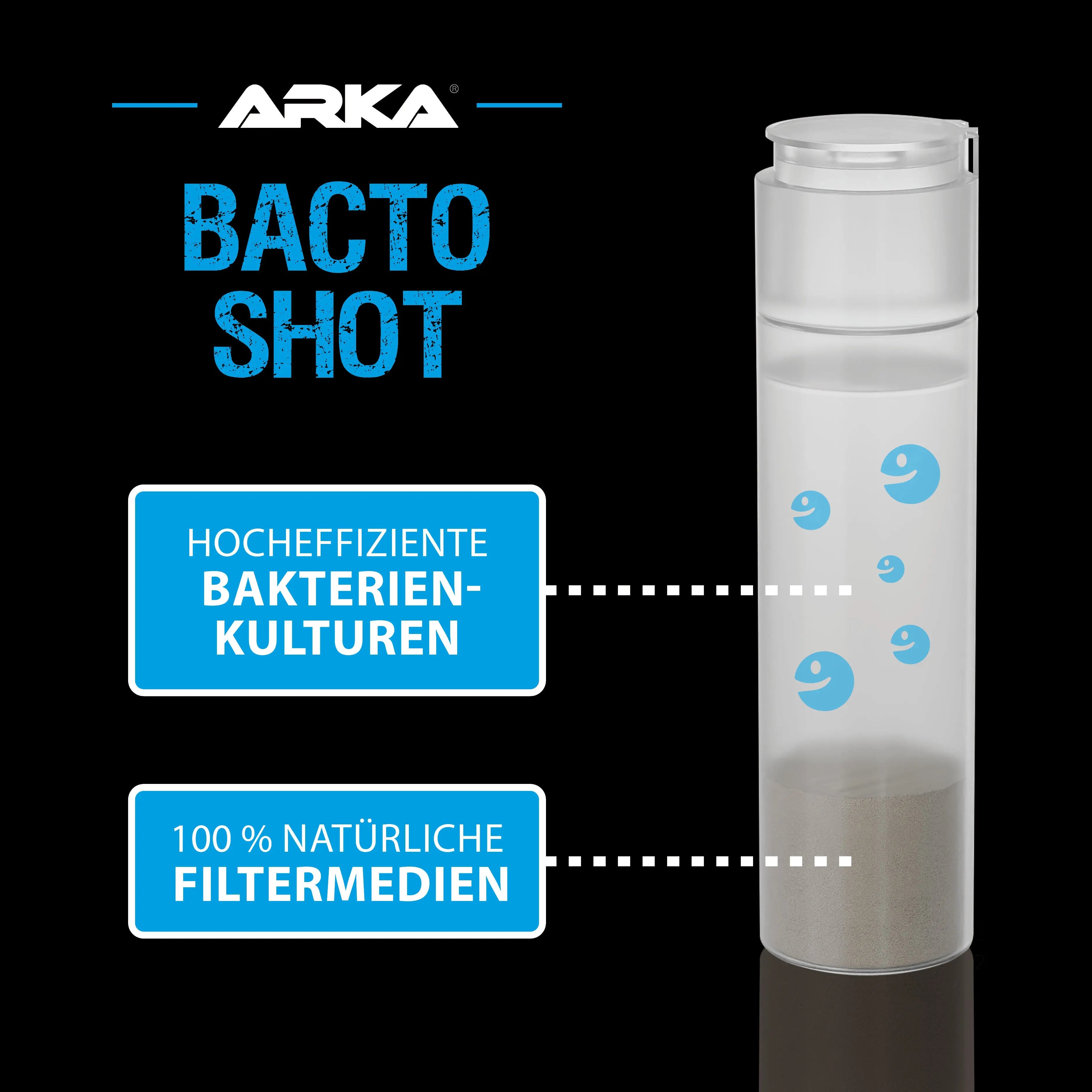 ARKA Bacto-Shot: Der Turbo für kristallklares Süßwasser 💧 – Hochaktive Starterbakterien für Ihr Aquarium - AS+ AquaTimo