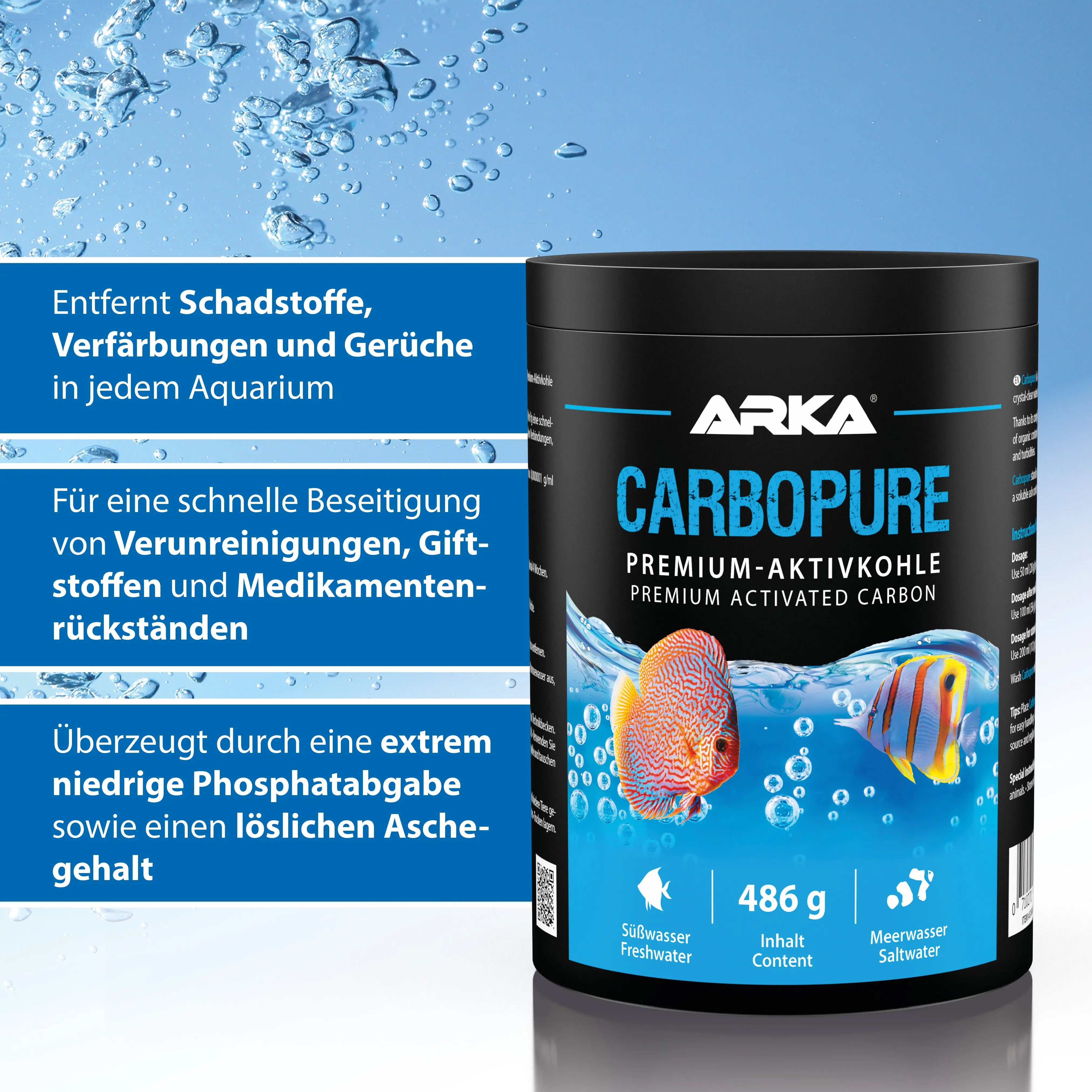 ARKA Carbopure: Premium-Aktivkohle für kristallklares Süßwasser im Aquarium!🐟✨ - AS+ AquaTimo