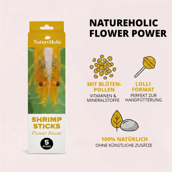 NatureHolic Shrimp Stick Flower Power: Der unwiderstehliche Garnelenlutscher