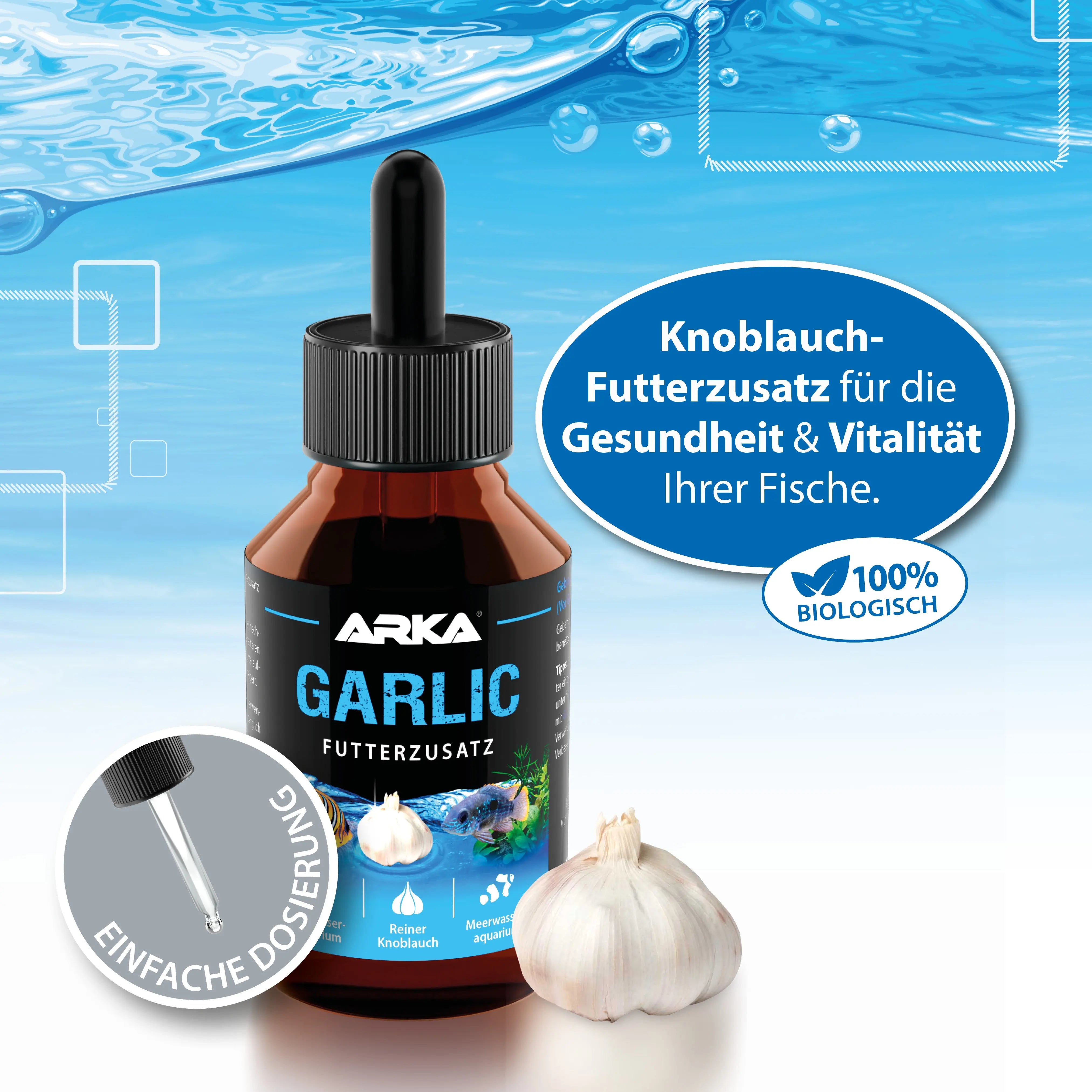 ARKA Garlic: Der hochkonzentrierte Futterzusatz für vitale Süßwasserfische! 🐠 - AS+ AquaTimo