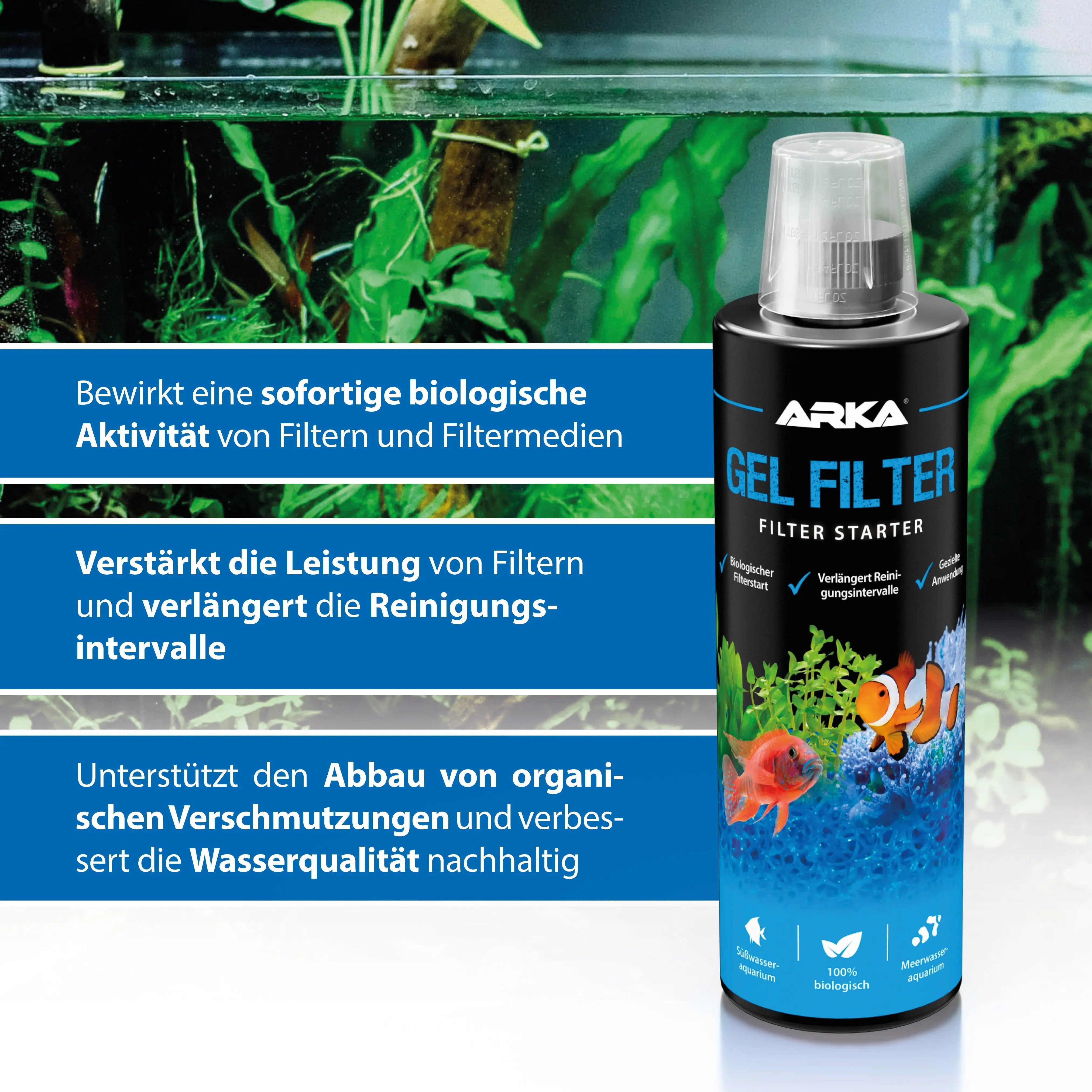 ARKA Gel Filter – Der innovative biologische Filter Starter für maximale Reinigungsintervalle im Süßwasser Aquarium!🚀 - AS+ AquaTimo