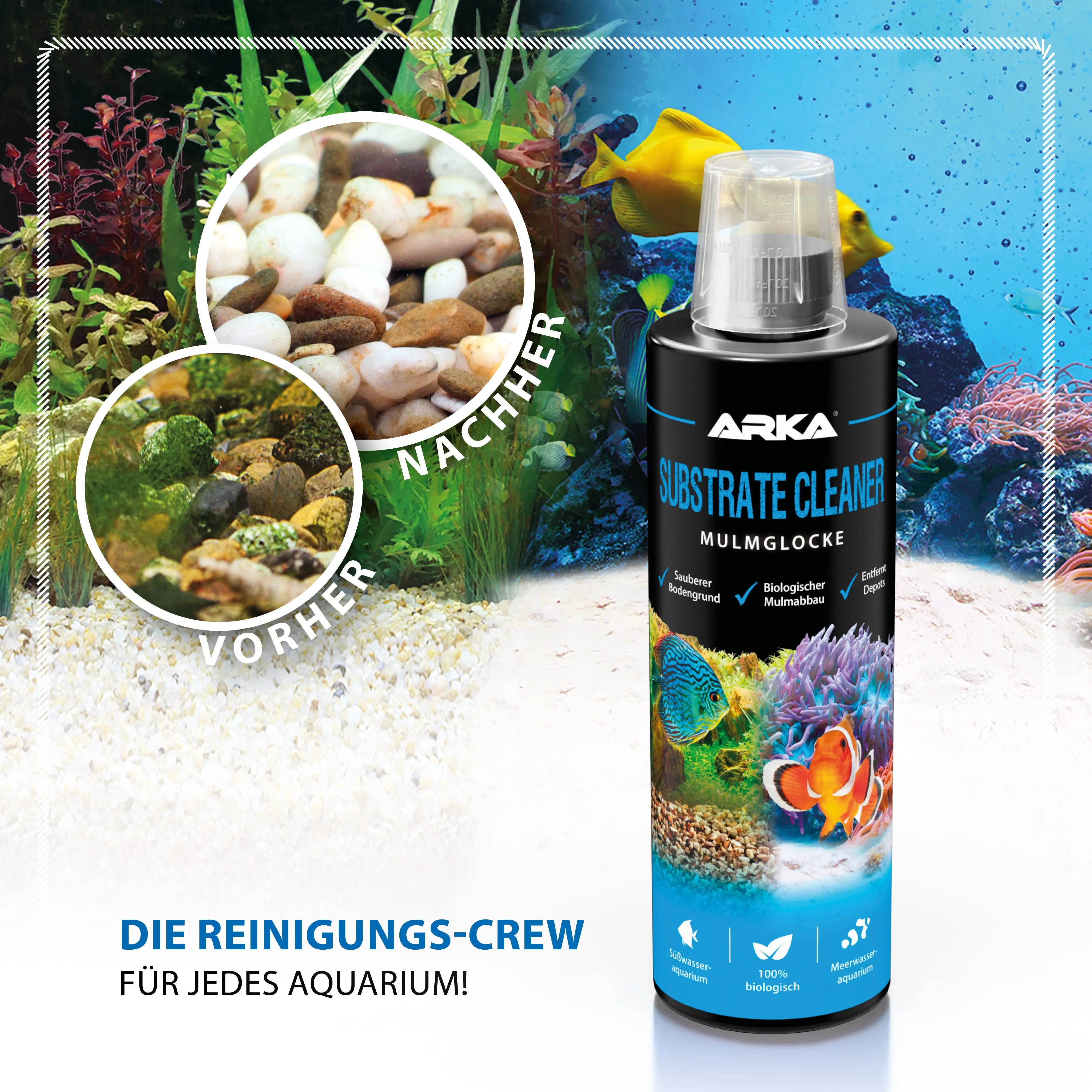 ARKA Substrate Cleaner – Die biologische Revolution für Ihren Süßwasser-Aquariengrund! 🫧 - AS+ AquaTimo