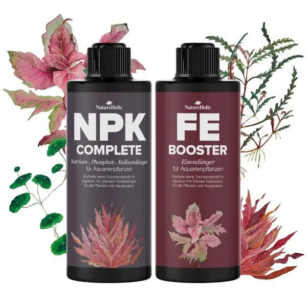 NatureHolic Dünger Starter-Set mit NPK Complete und Eisen Booster! 🌿🚀 AquaTimo