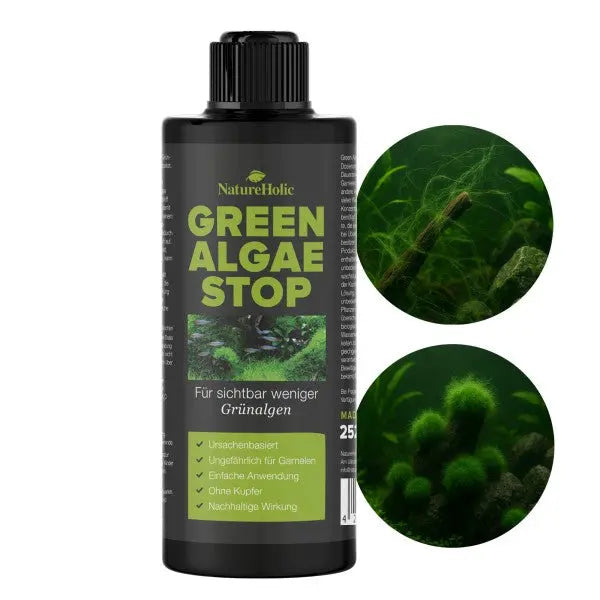 NatureHolic Green Algae Stop: Dein natürlicher Grünalgenblocker – Bekämpfe Nährstoffungleichgewicht und stärke deine Aquarienpflanzen! 🌿🛡️ AquaTimo